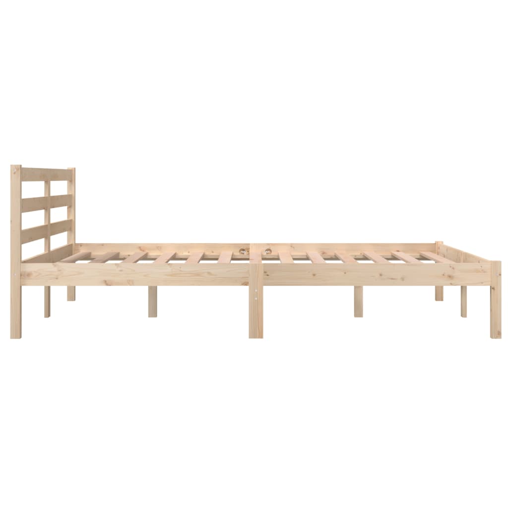 Bedframe massief grenenhout 200x200 cm