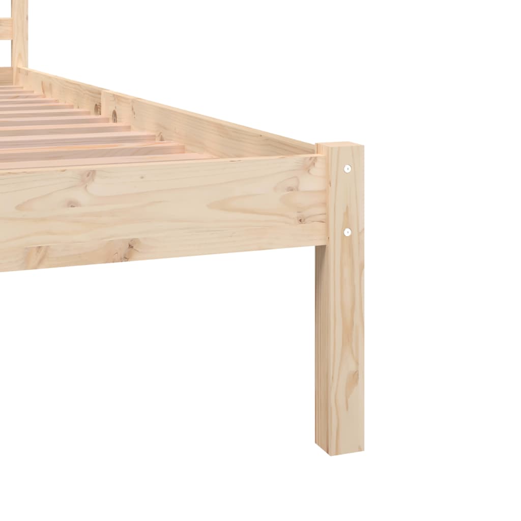 Bedframe massief grenenhout 200x200 cm