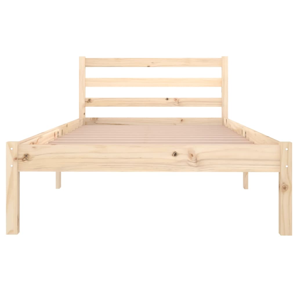 Bedframe massief grenenhout 200x200 cm