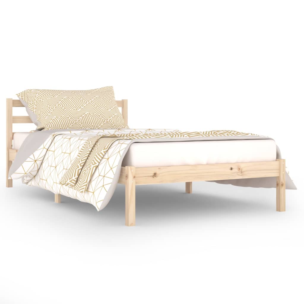 Bedframe massief grenenhout 200x200 cm