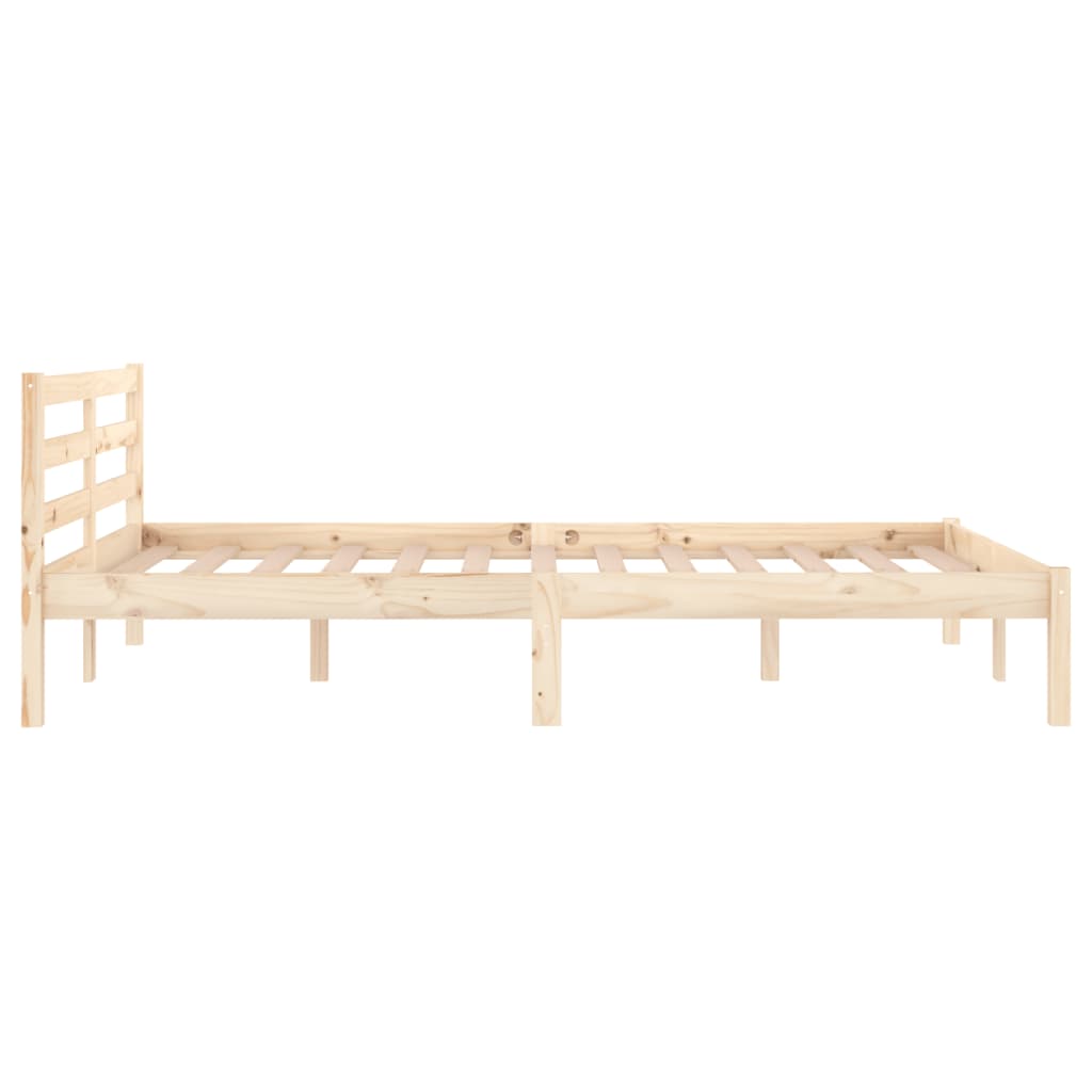 Bedframe massief grenenhout 200x200 cm