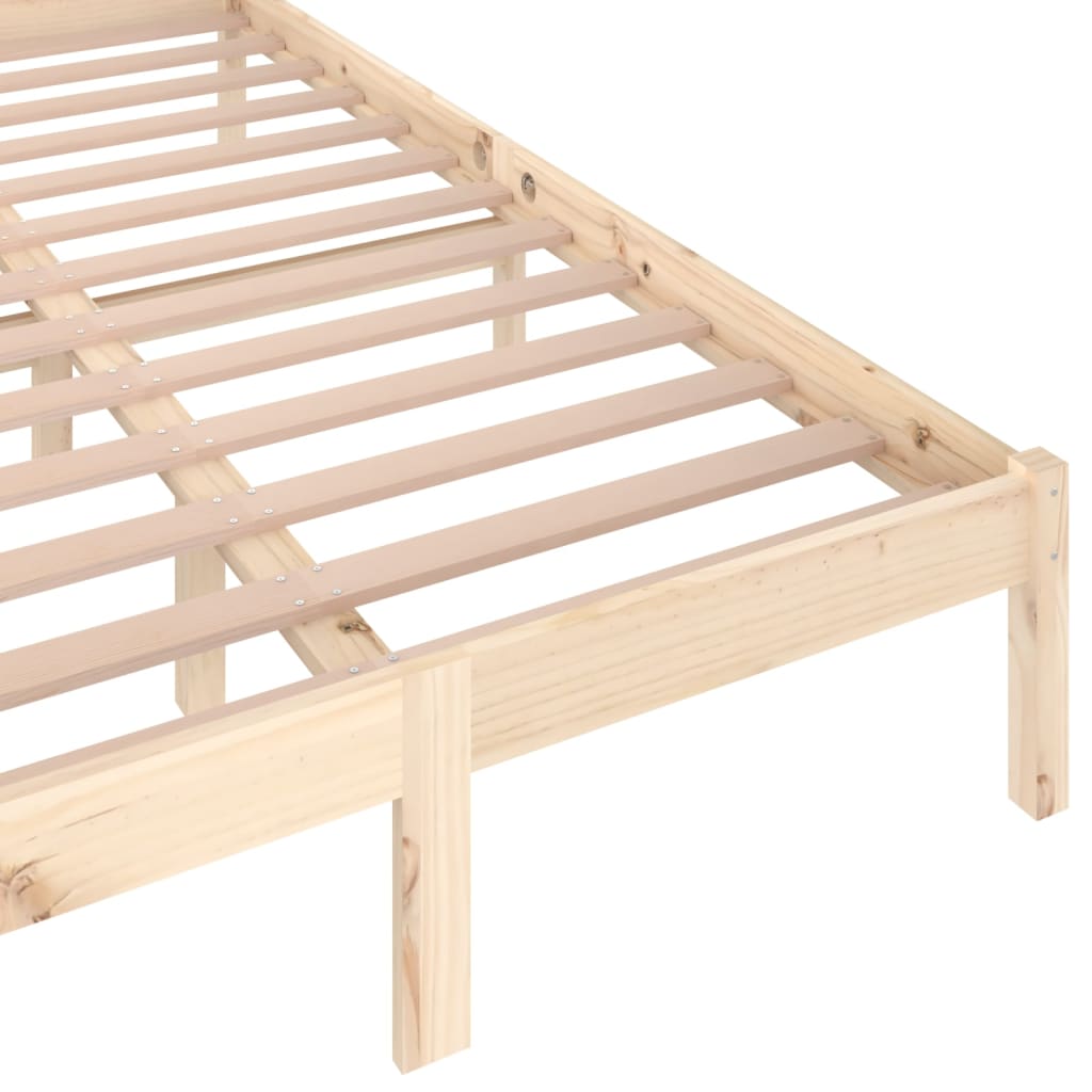 Bedframe massief grenenhout 200x200 cm