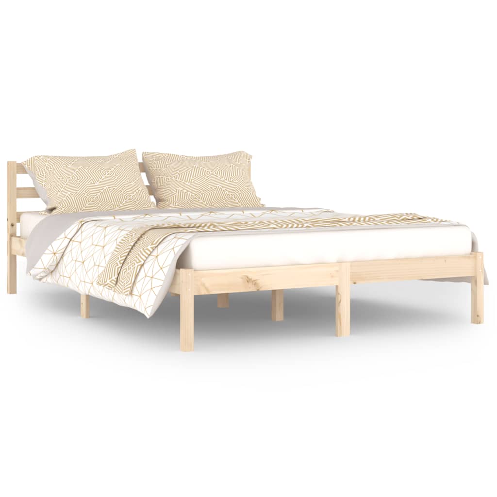 Bedframe massief grenenhout 200x200 cm