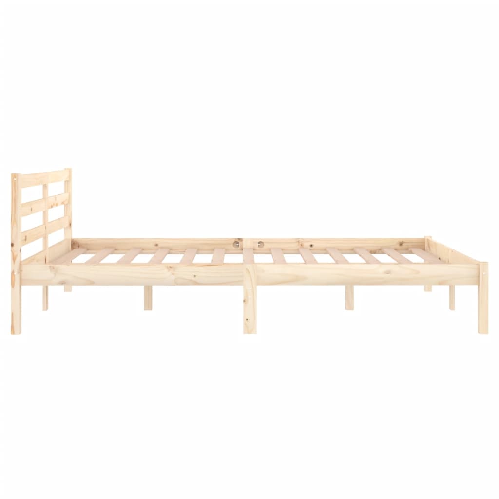 Bedframe massief grenenhout 200x200 cm