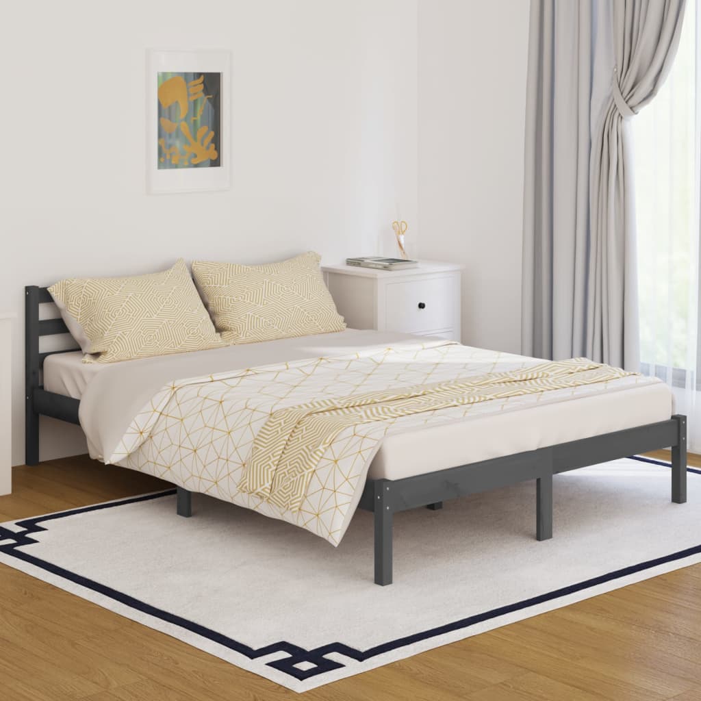 Bedframe massief grenenhout 200x200 cm