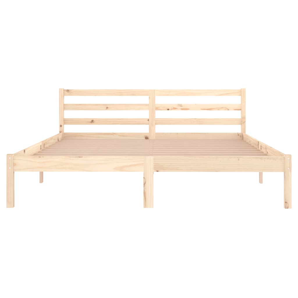 Bedframe massief grenenhout 200x200 cm