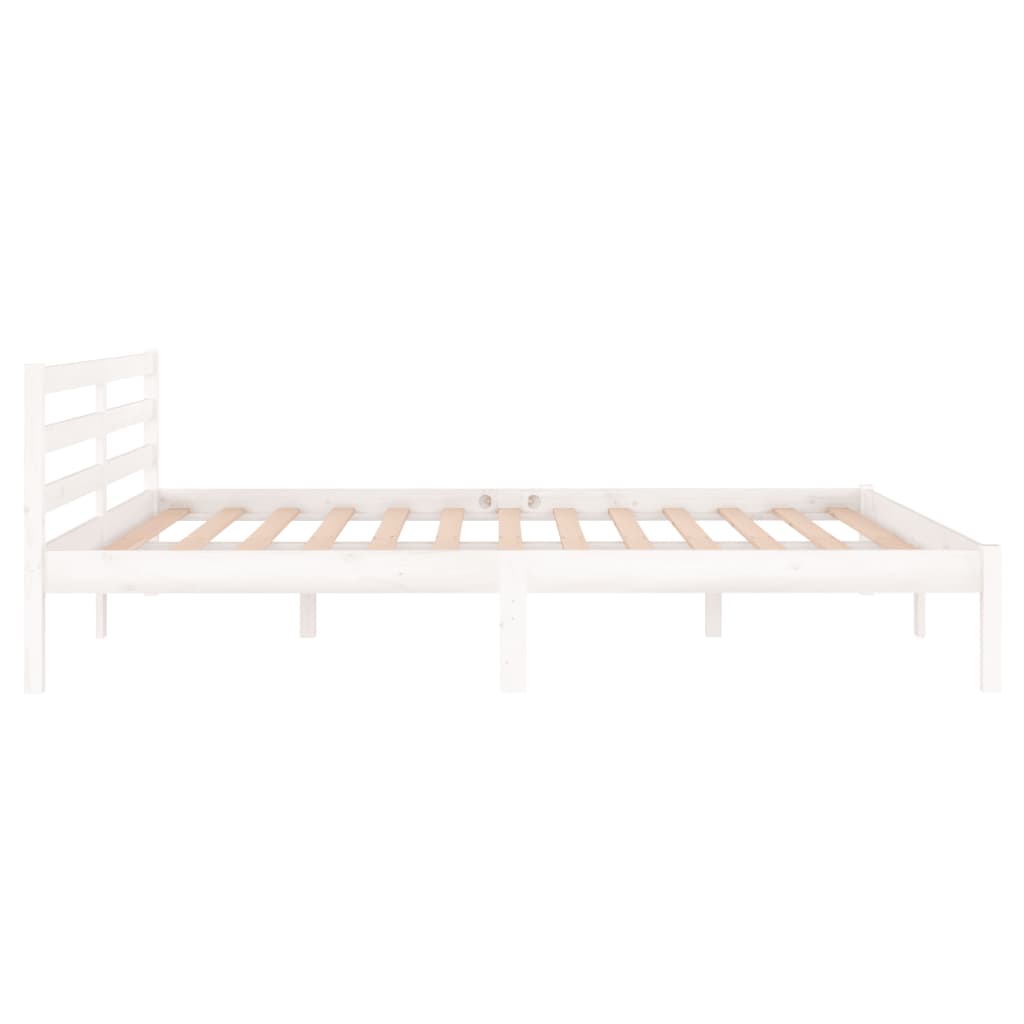 Bedframe massief grenenhout 200x200 cm