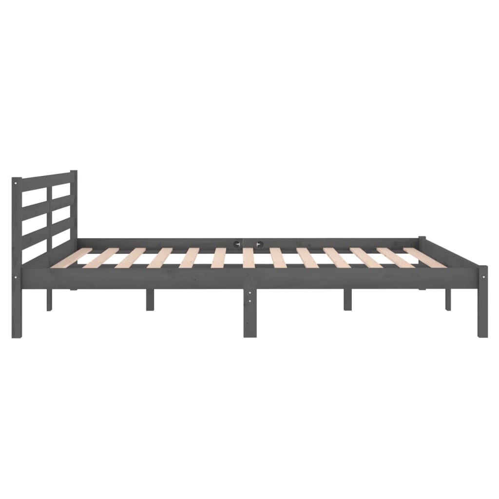 Bedframe massief grenenhout 200x200 cm