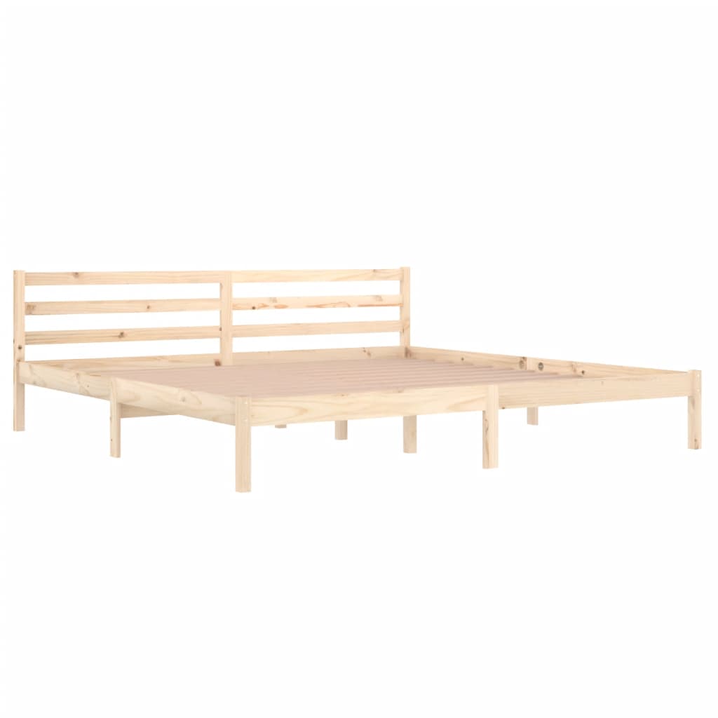 Bedframe massief grenenhout 200x200 cm