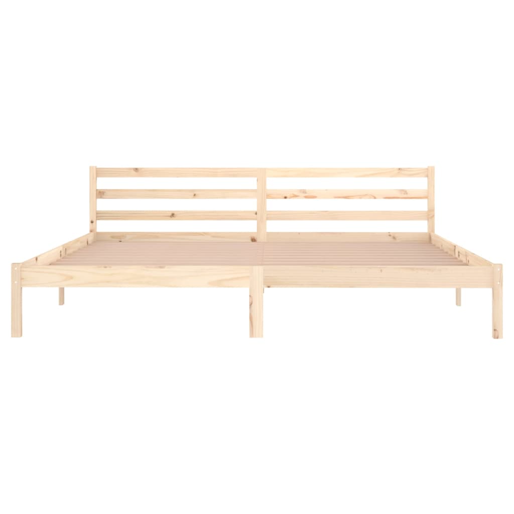 Bedframe massief grenenhout 200x200 cm