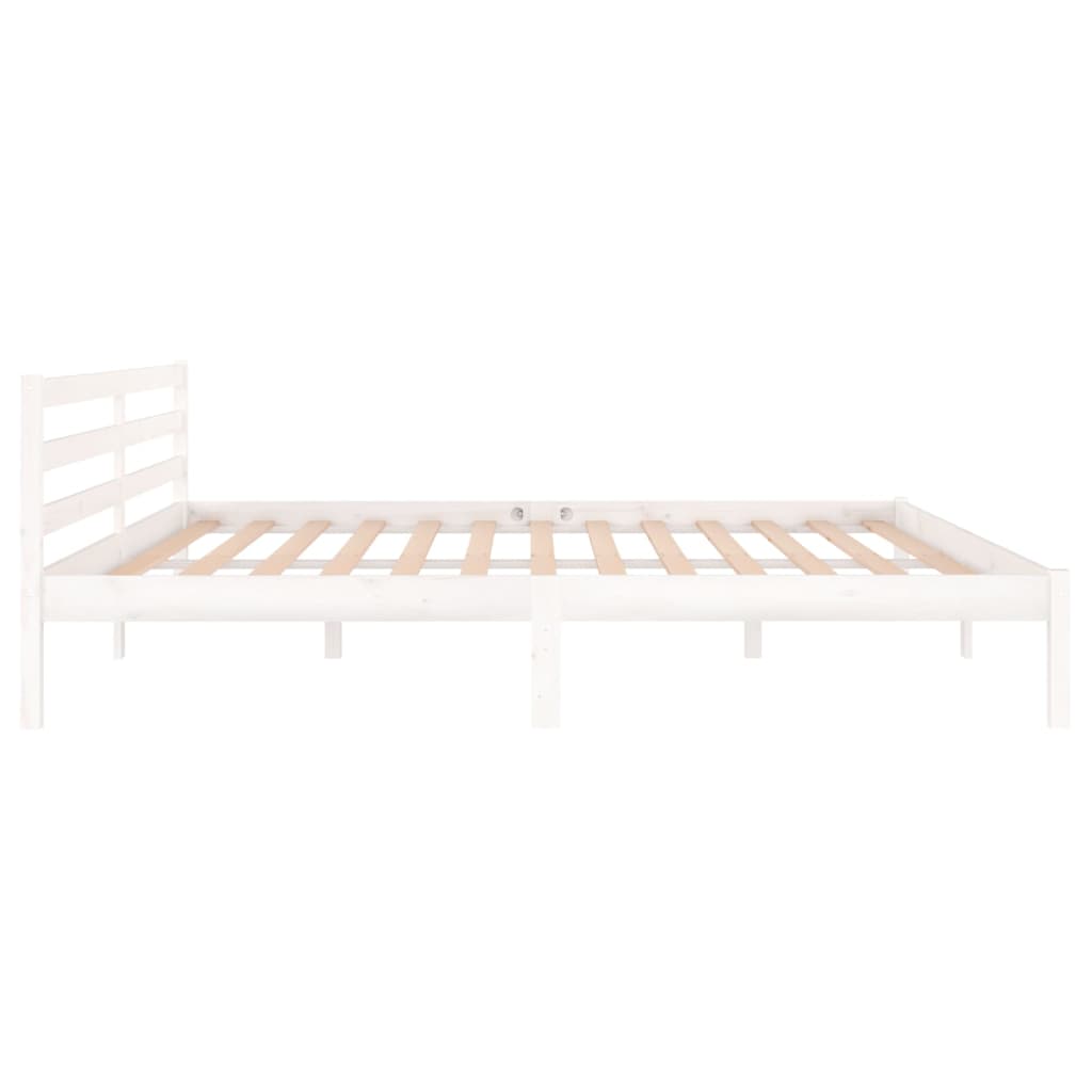 Bedframe massief grenenhout 200x200 cm