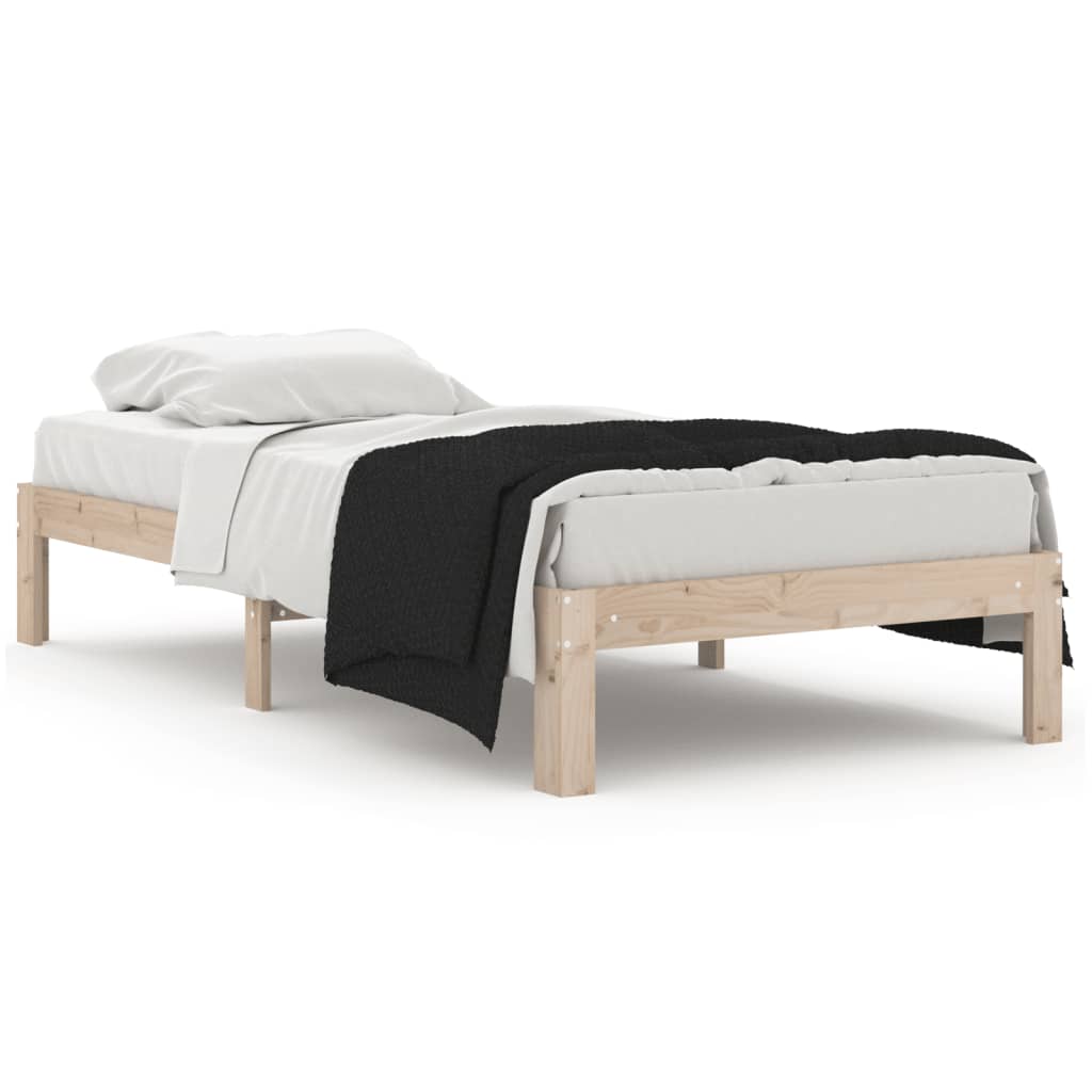 Bedframe massief hout 135x190 cm