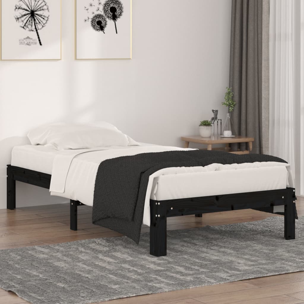 Bedframe massief hout 135x190 cm