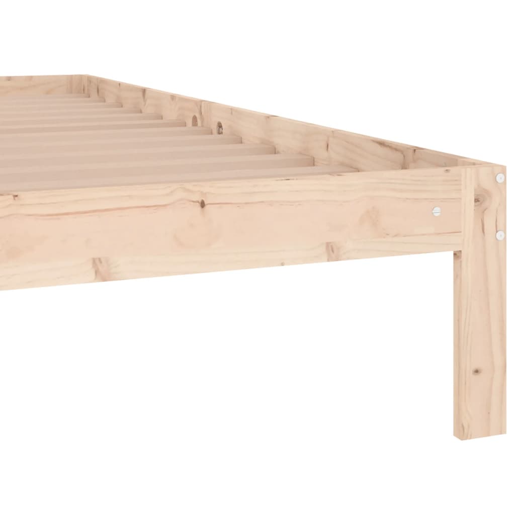 Bedframe massief hout 135x190 cm