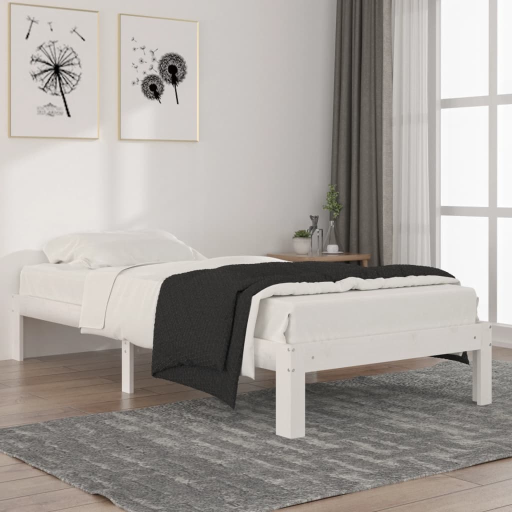 Bedframe massief grenenhout 200x200 cm