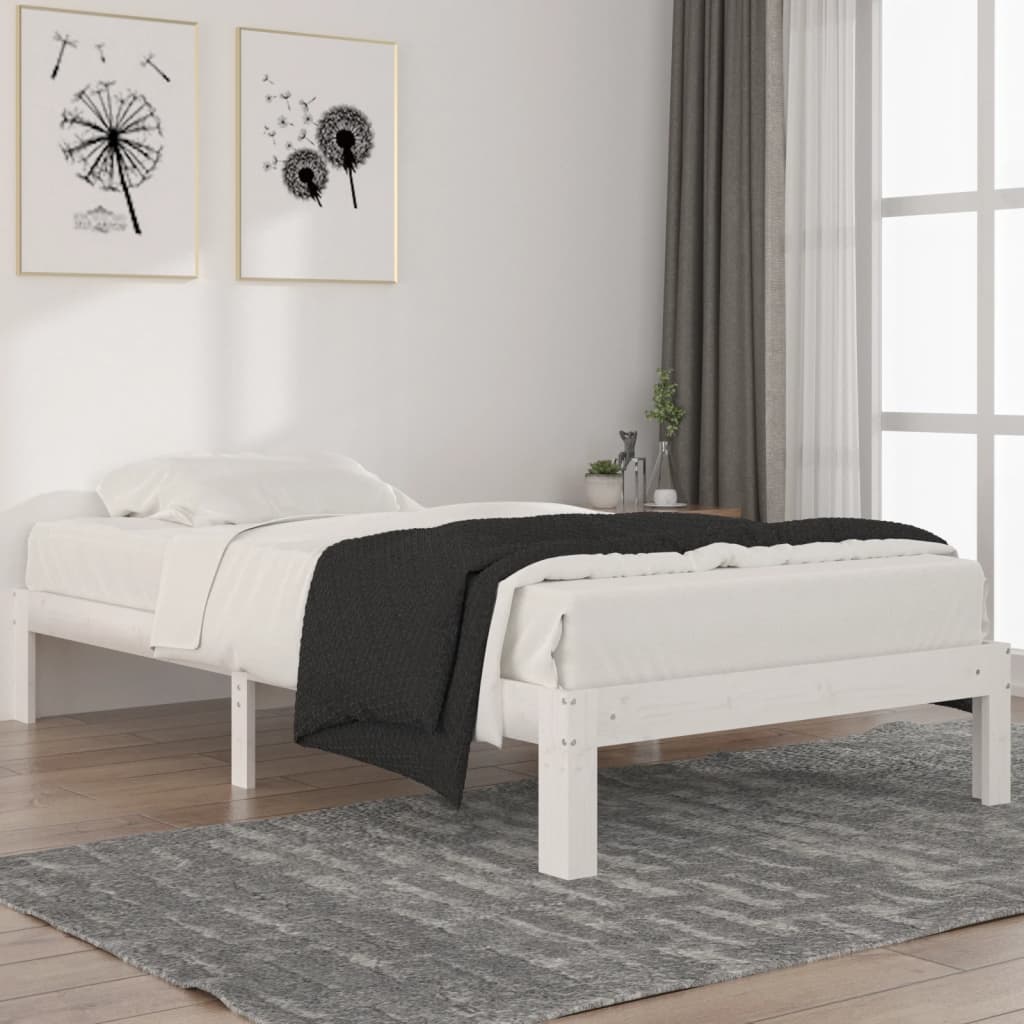 Bedframe massief grenenhout 200x200 cm