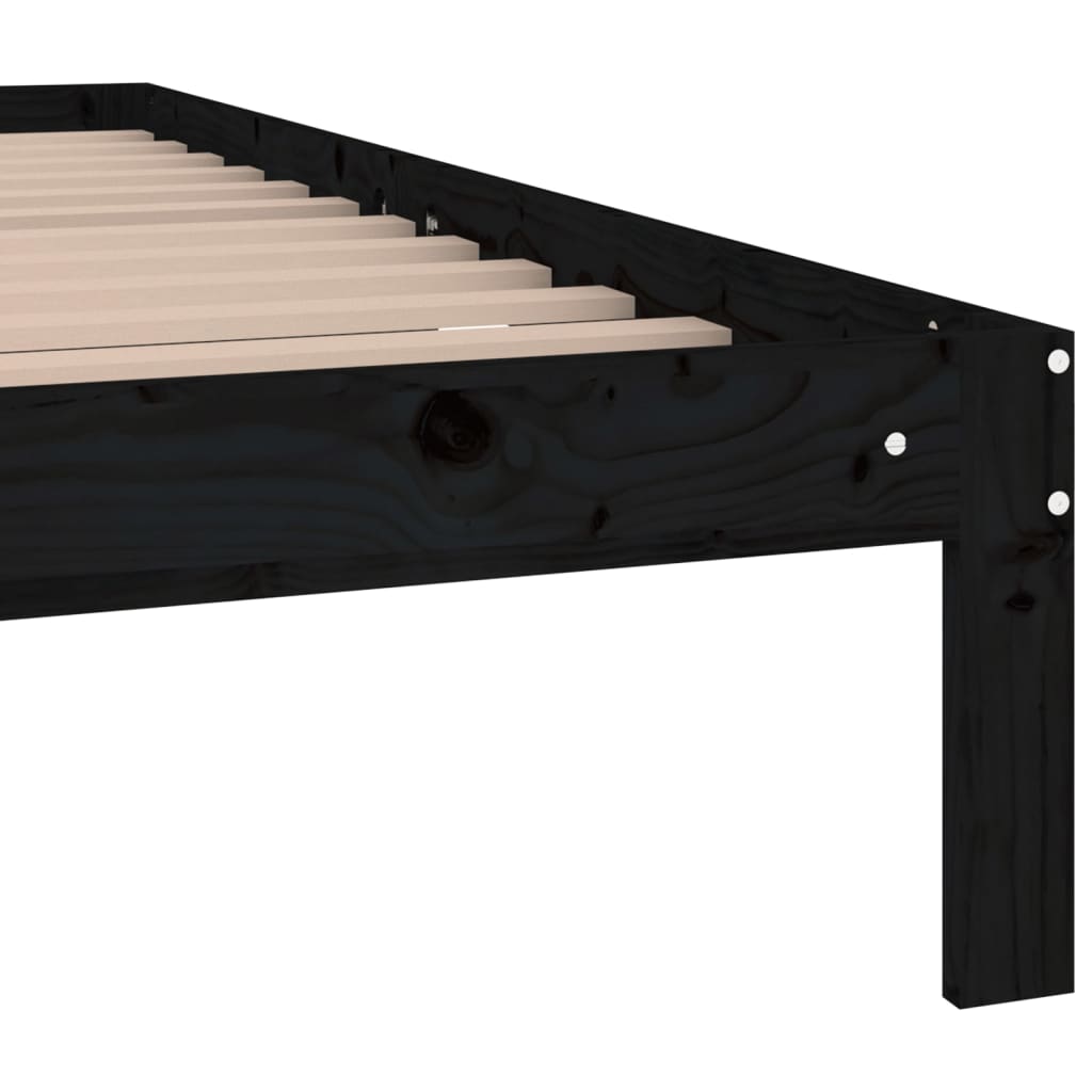 Bedframe massief hout 135x190 cm