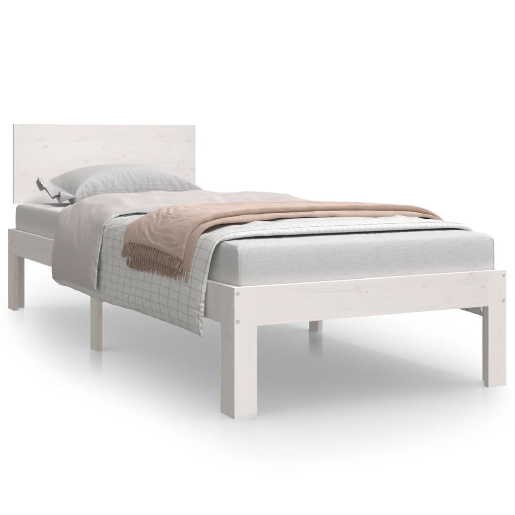 Bedframe massief hout 75x190 cm