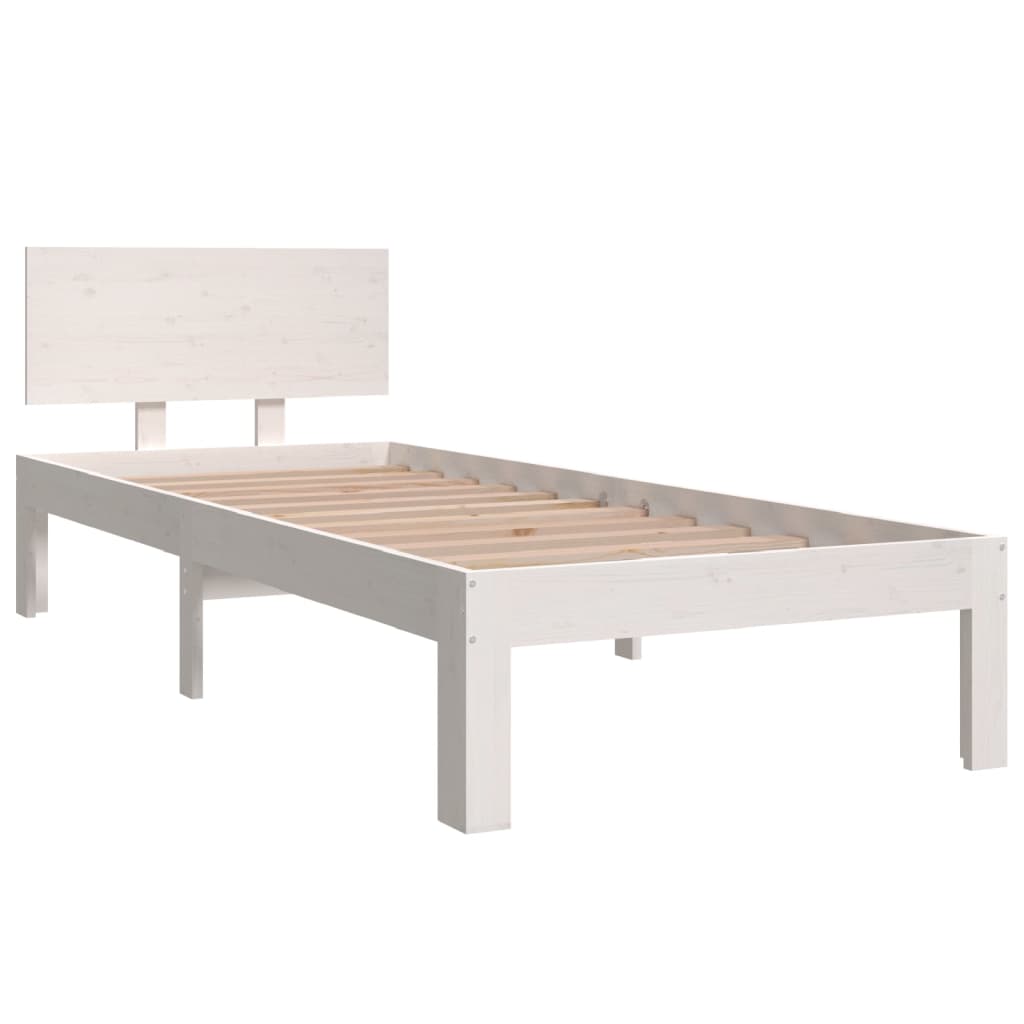 Bedframe massief hout 75x190 cm