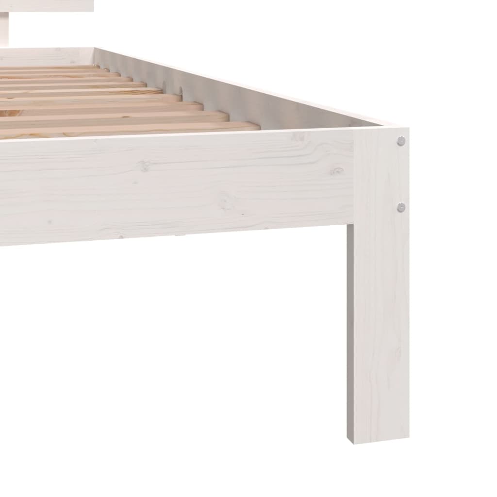 Bedframe massief hout 75x190 cm