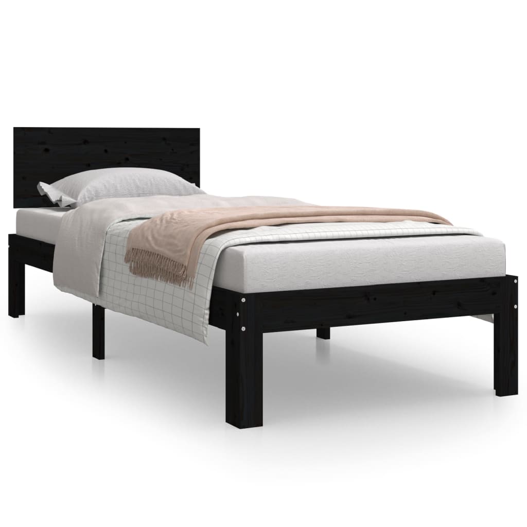 Bedframe massief hout 75x190 cm