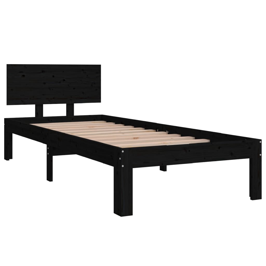 Bedframe massief hout 75x190 cm