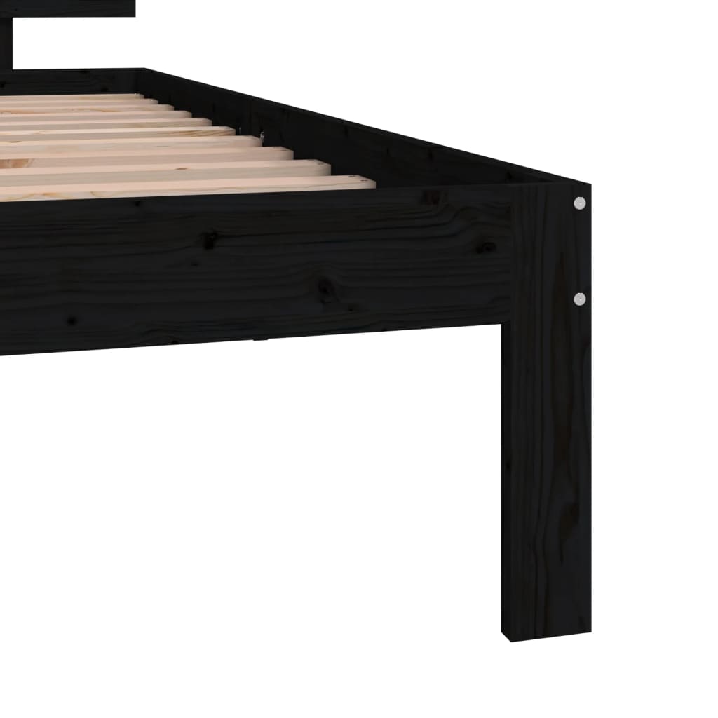 Bedframe massief hout 75x190 cm