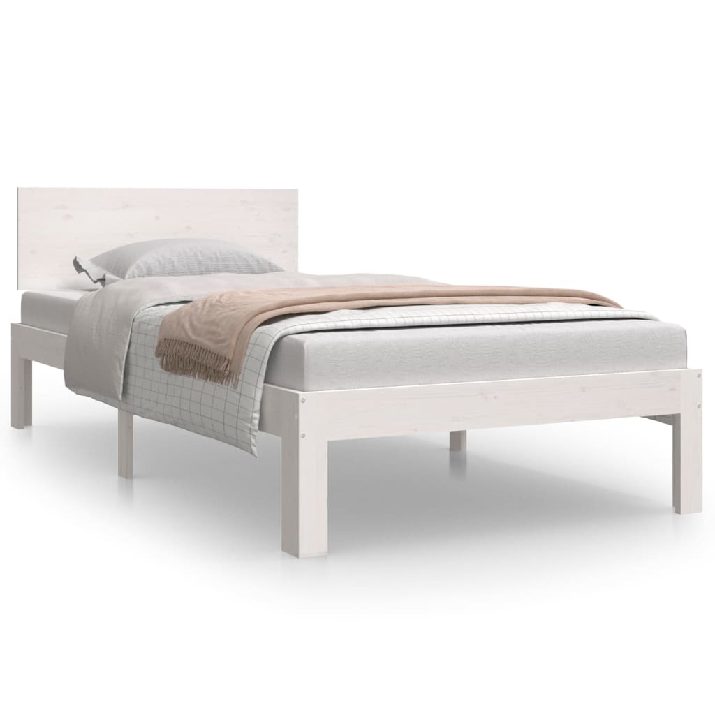 Bedframe massief hout 75x190 cm