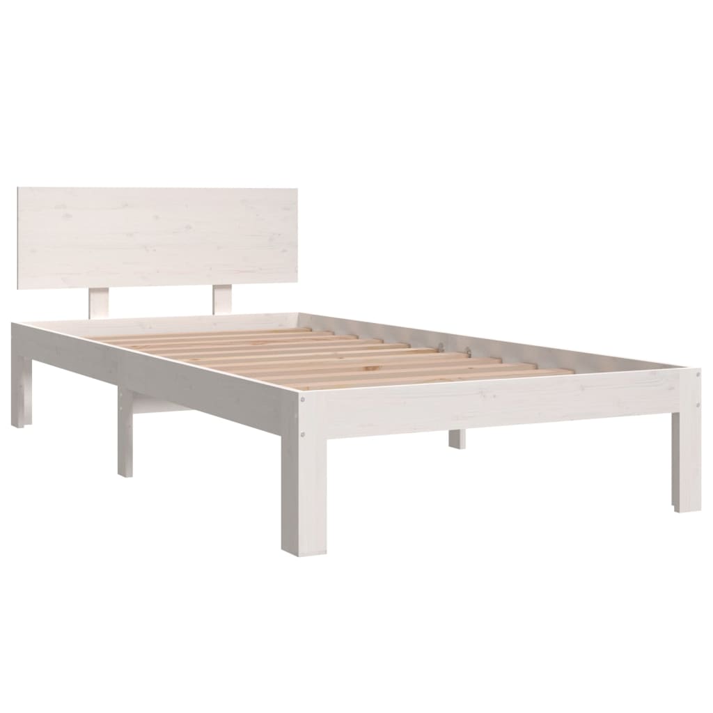 Bedframe massief hout 75x190 cm