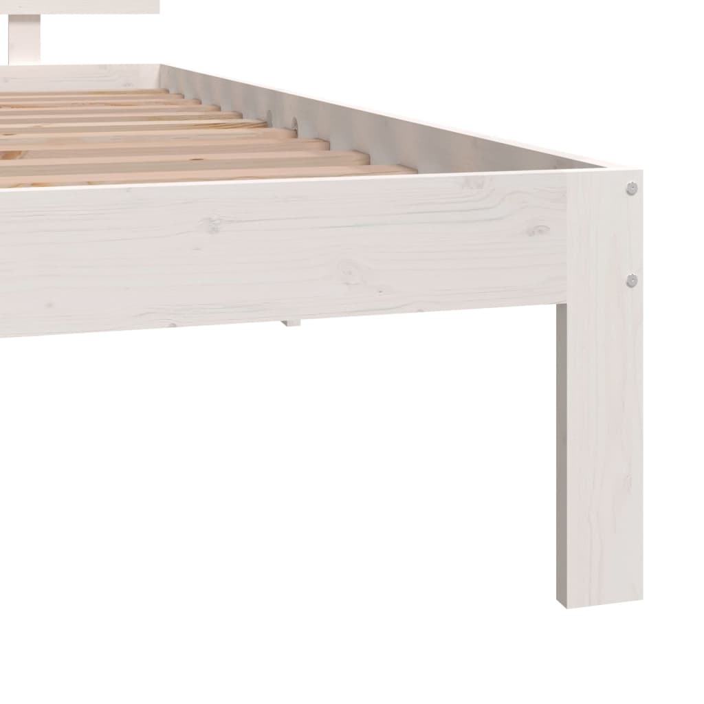 Bedframe massief hout 75x190 cm