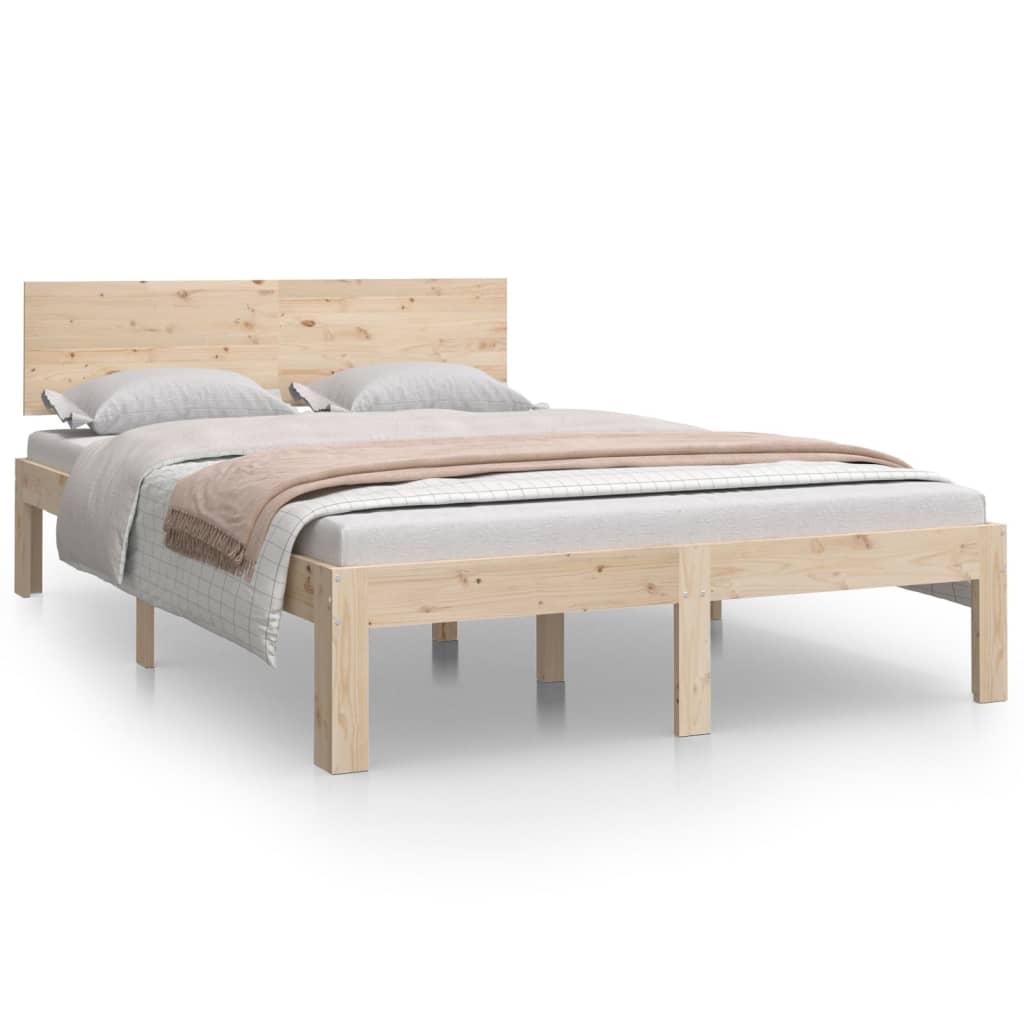 Bedframe massief hout 75x190 cm