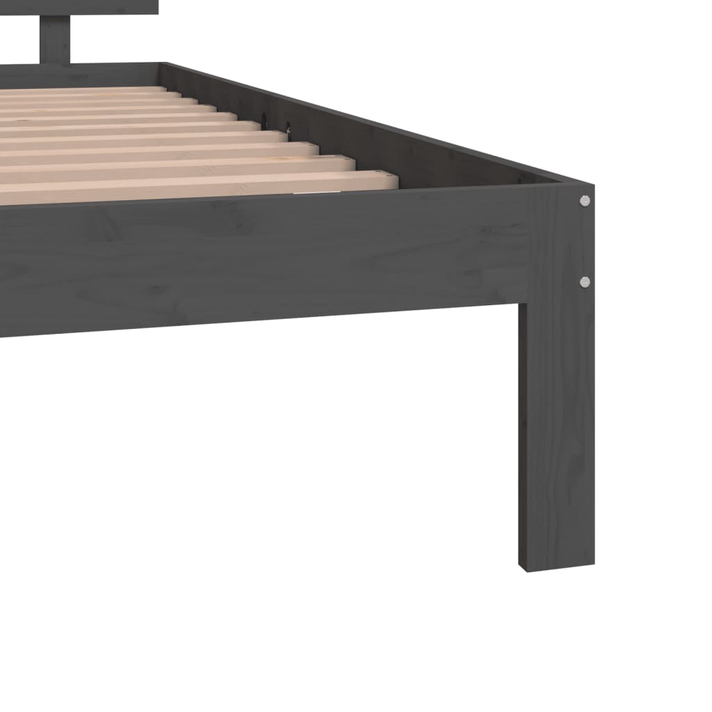 Bedframe massief hout 75x190 cm