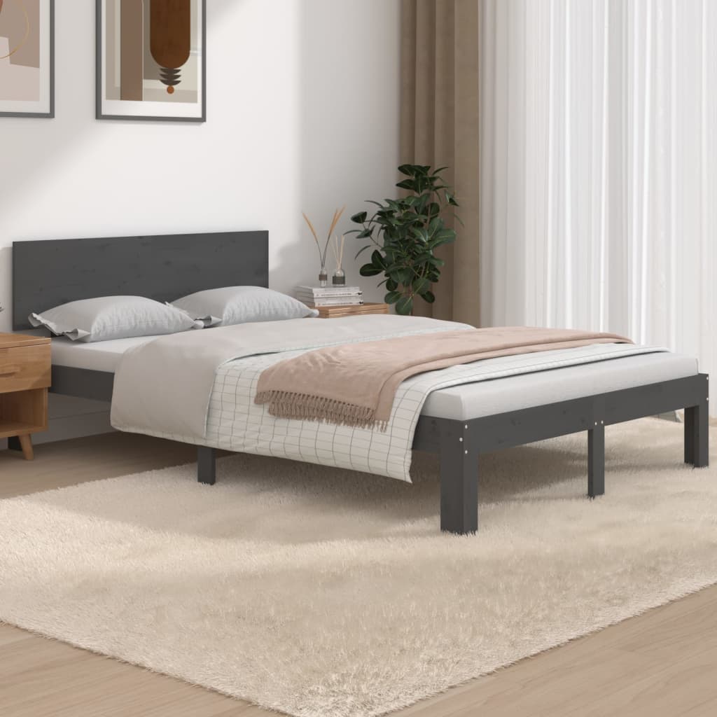 Bedframe massief hout 75x190 cm