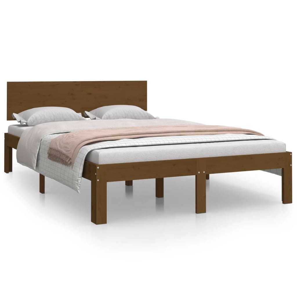 Bedframe massief hout 75x190 cm