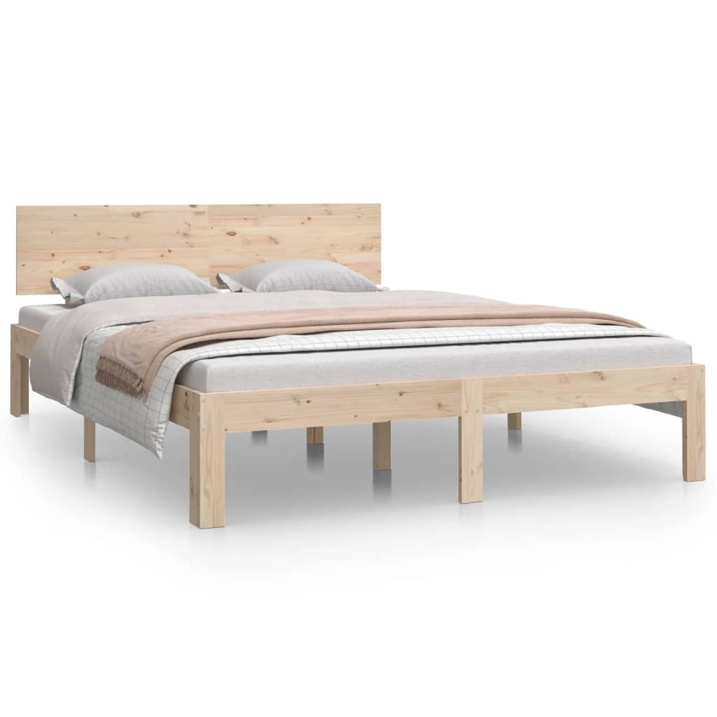 Bedframe massief hout 75x190 cm