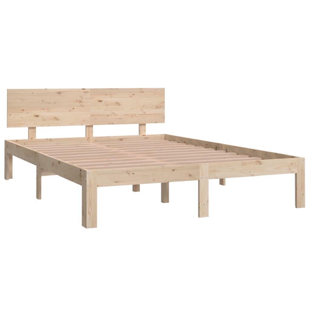 Bedframe massief hout 75x190 cm