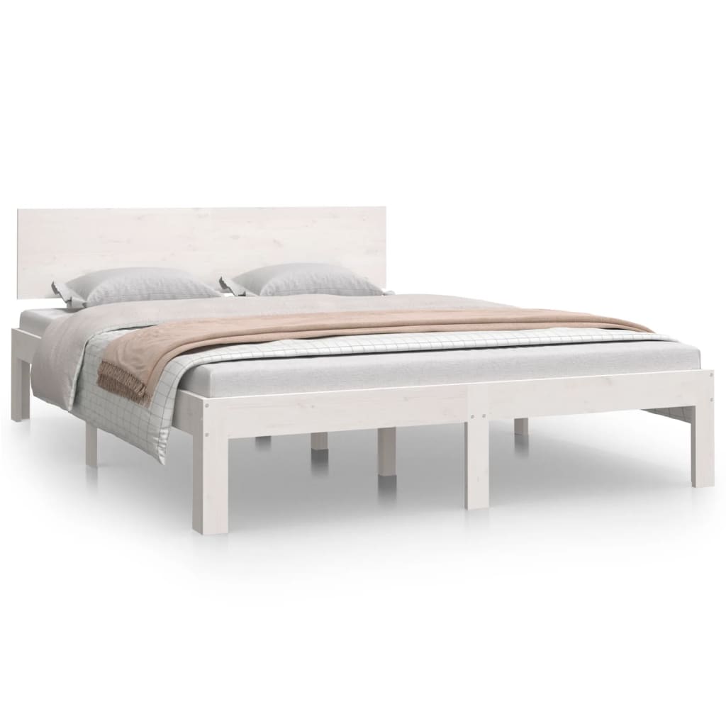 Bedframe massief hout 75x190 cm