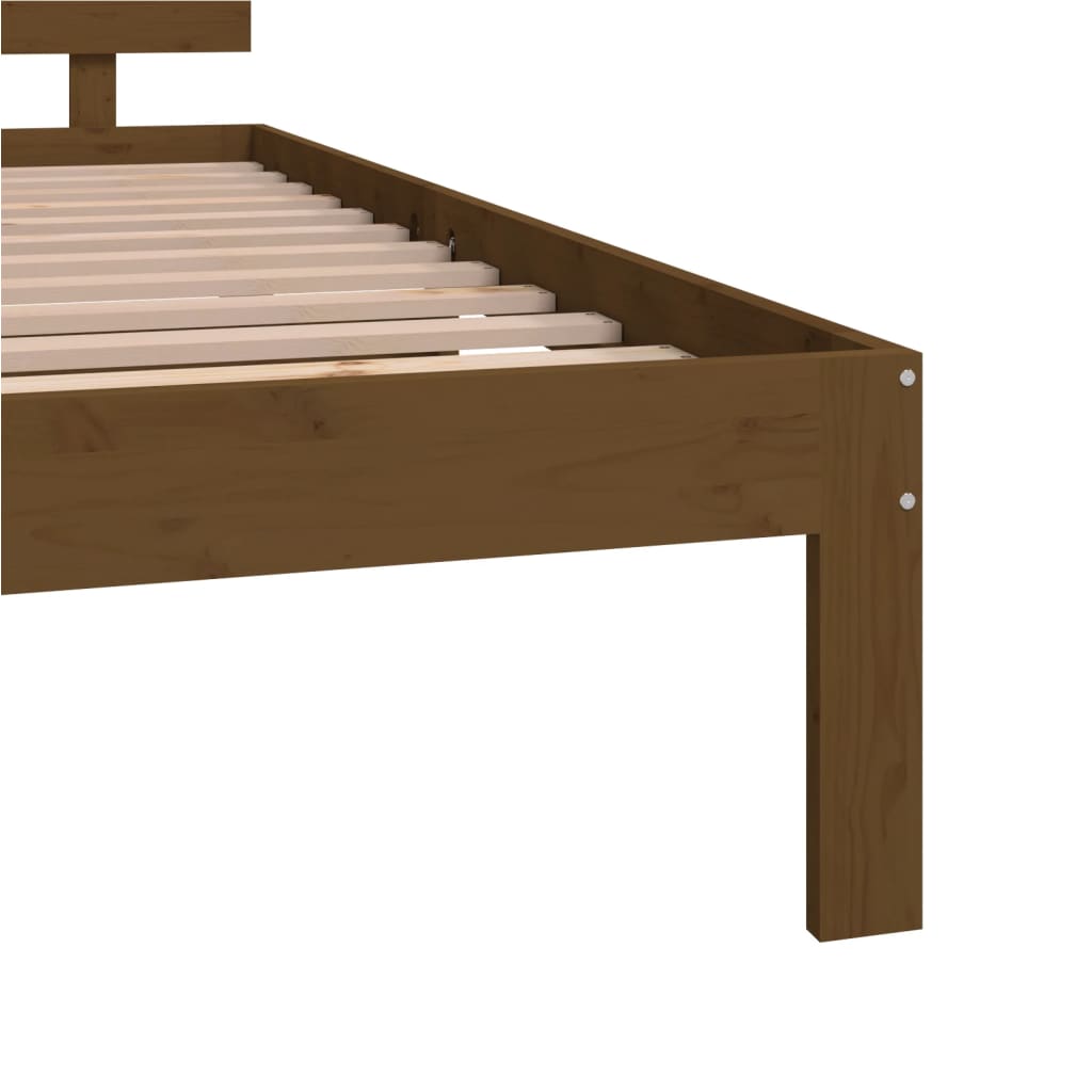 Bedframe massief hout 75x190 cm