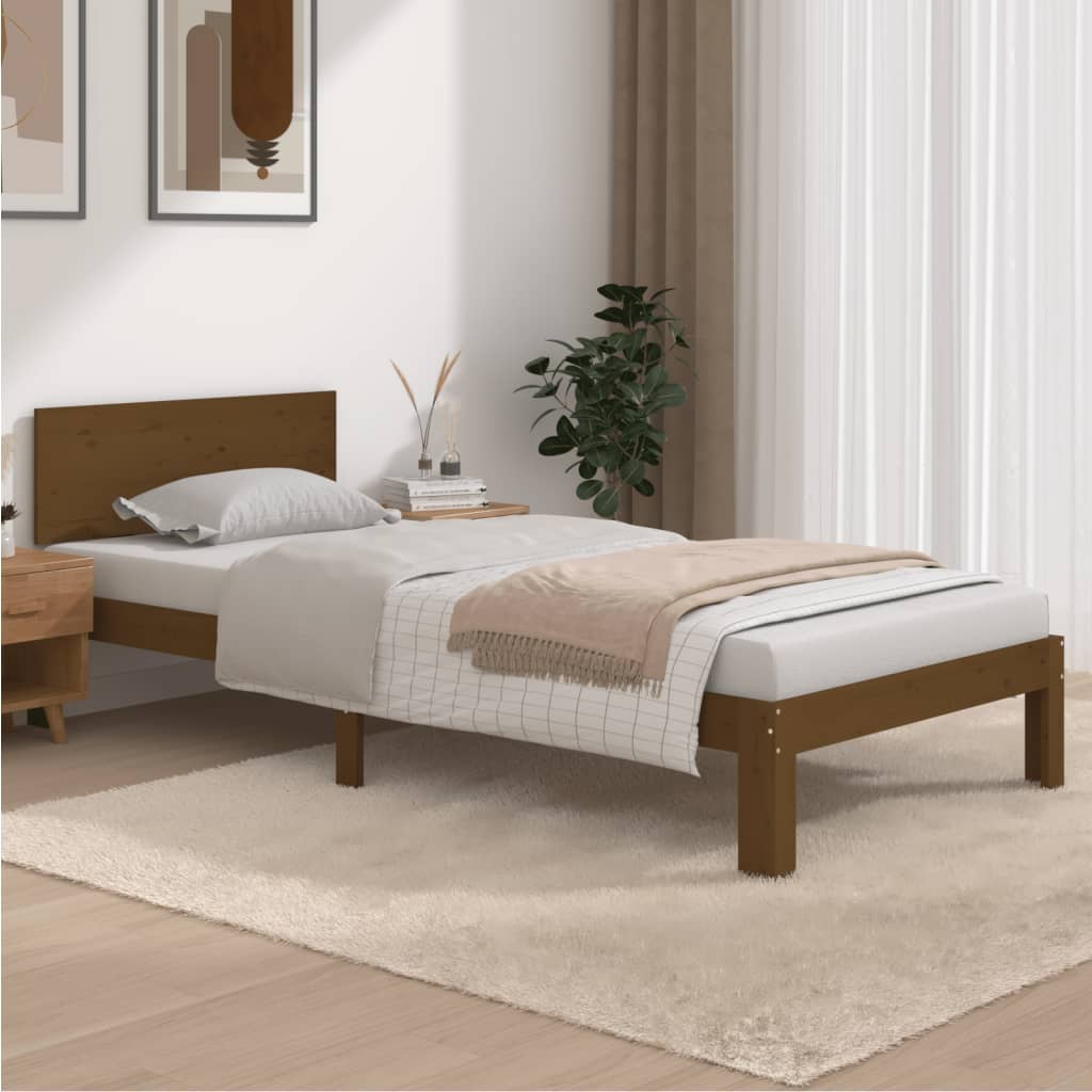 Bedframe massief grenenhout 100x200 cm