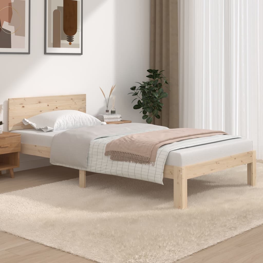 Bedframe massief grenenhout 100x200 cm