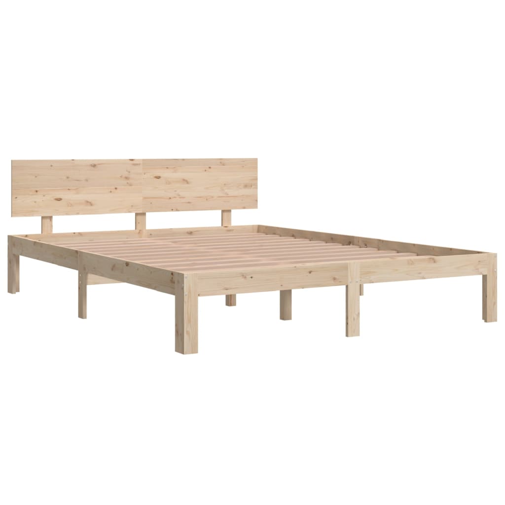 Bedframe massief hout 75x190 cm