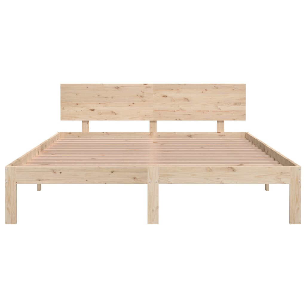 Bedframe massief hout 75x190 cm