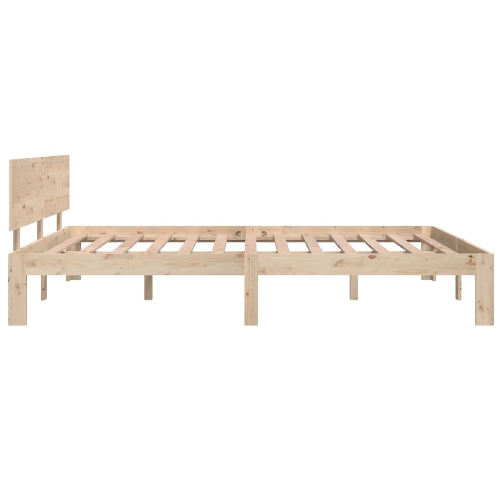 Bedframe massief hout 75x190 cm