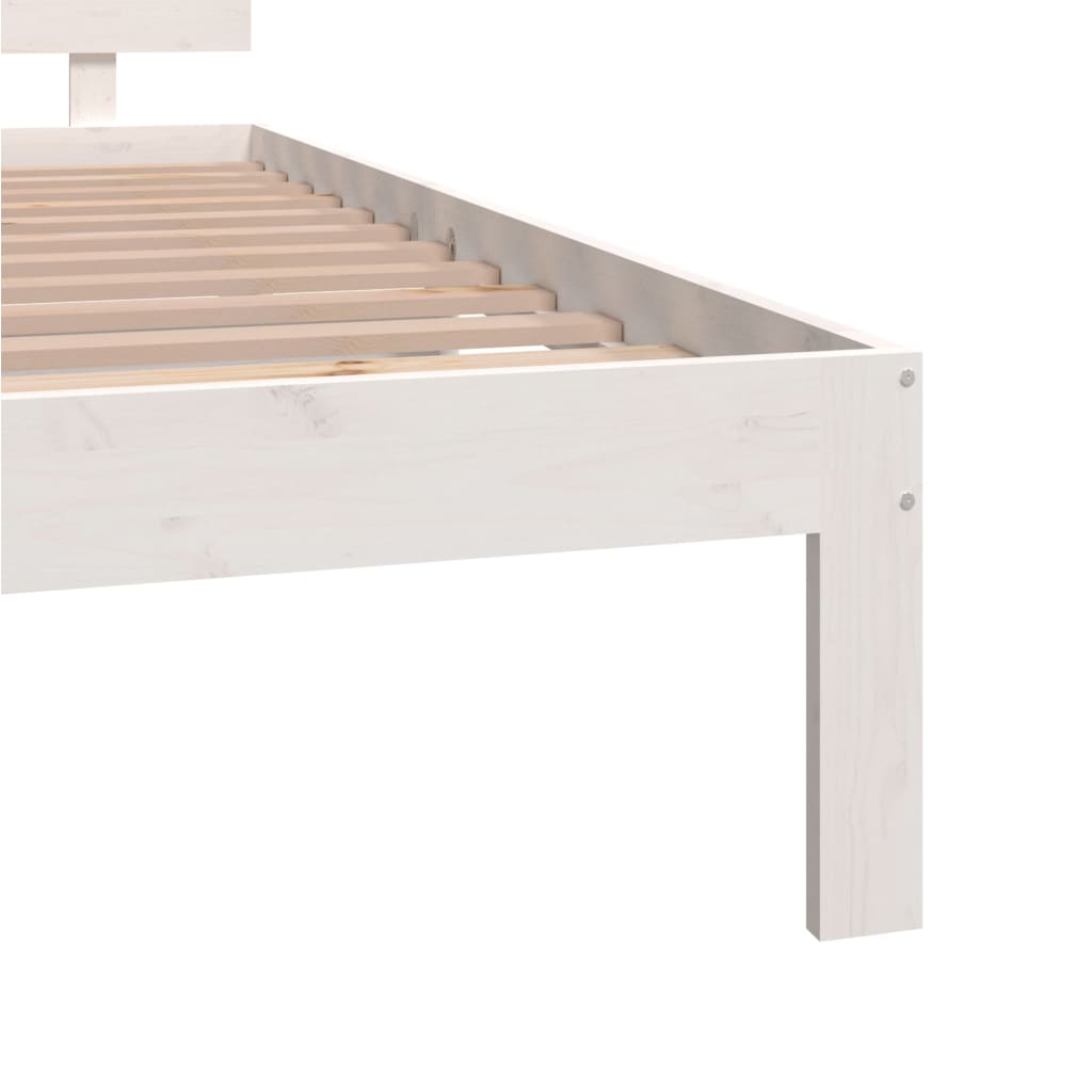 Bedframe massief hout 75x190 cm