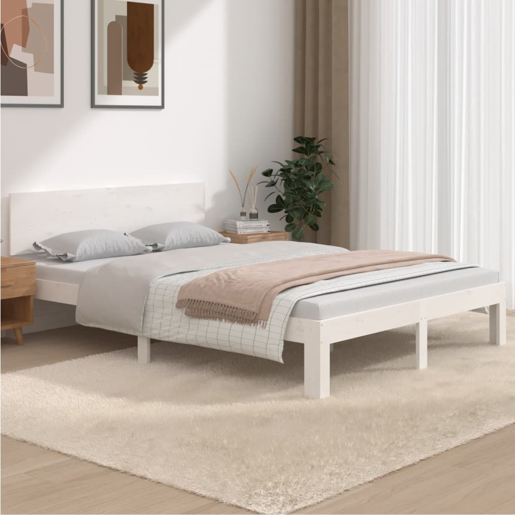 Bedframe massief hout 75x190 cm