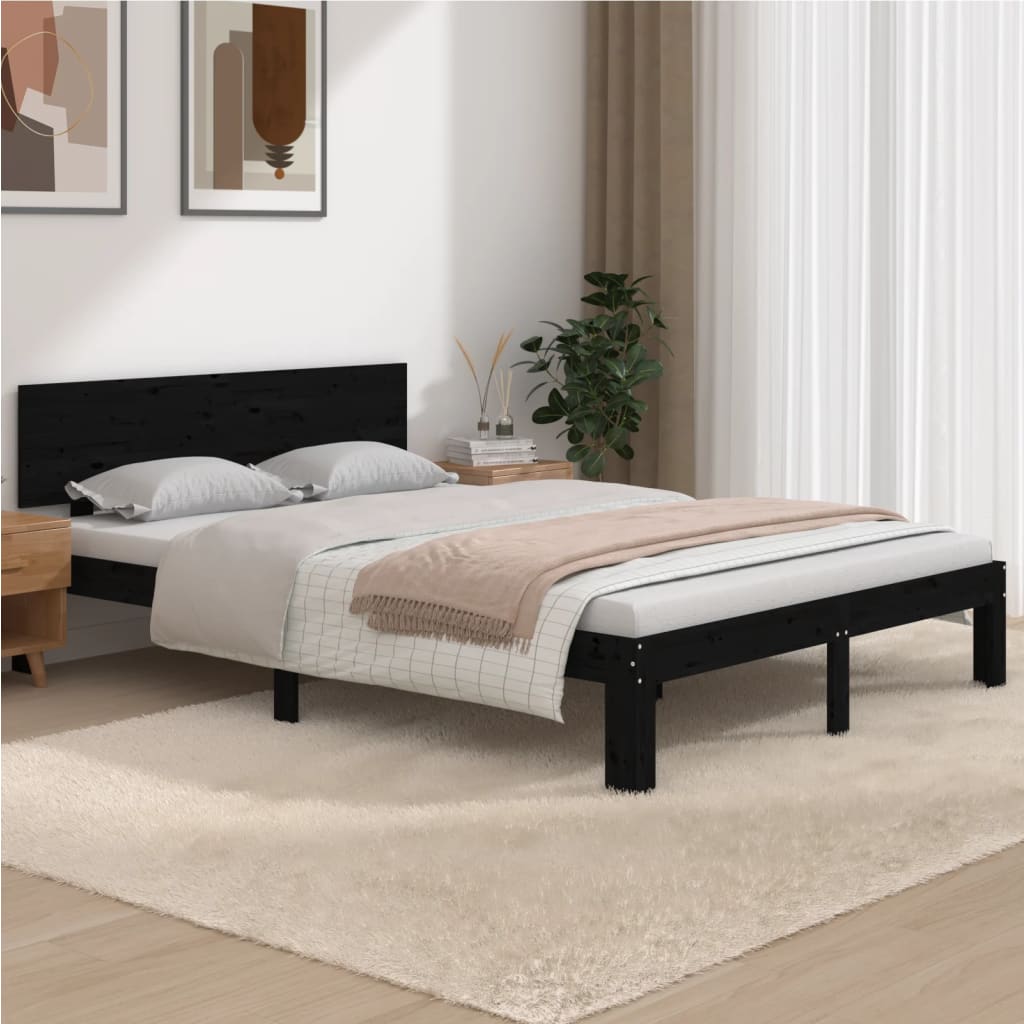 Bedframe massief hout 75x190 cm