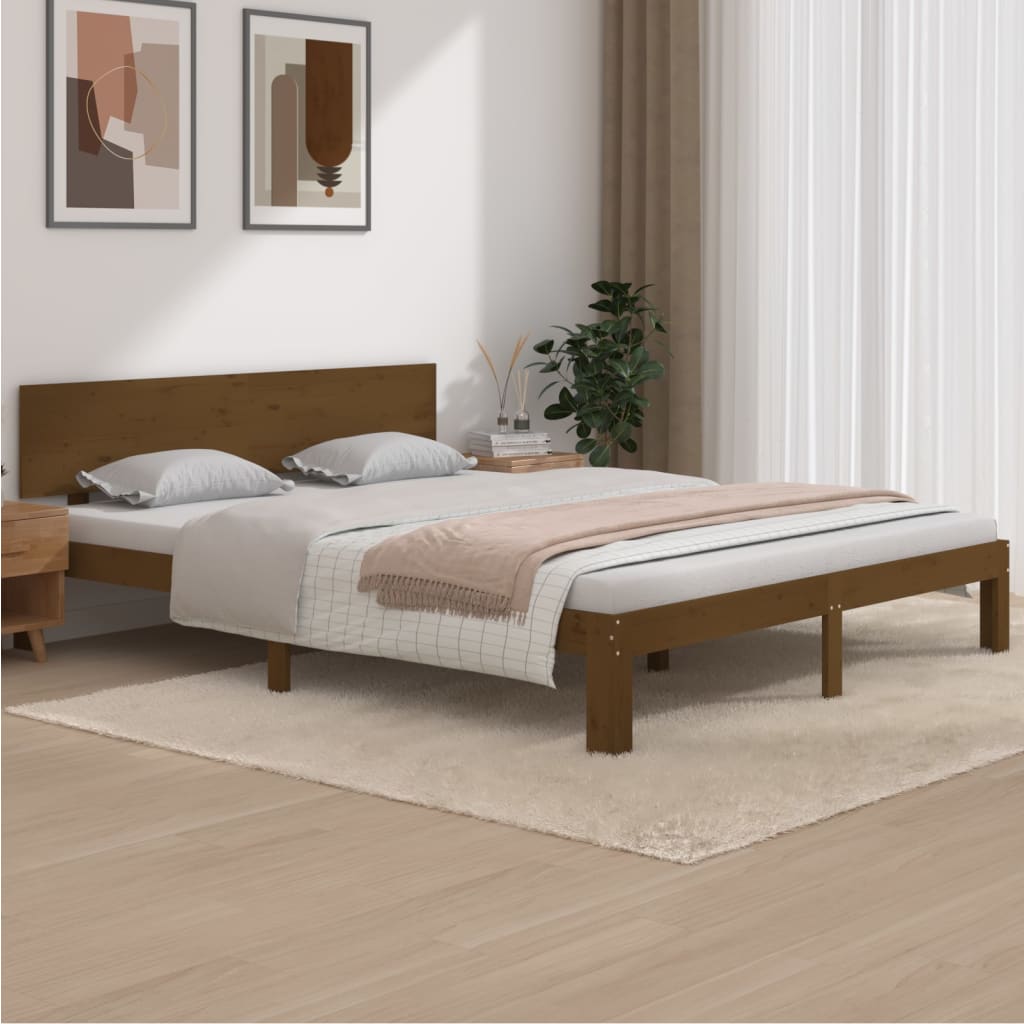 Bedframe massief grenenhout 100x200 cm