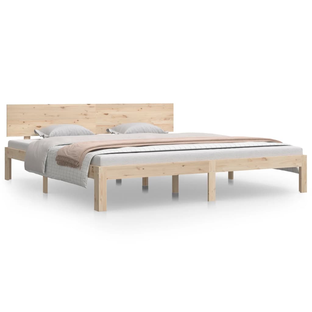 Bedframe massief hout 75x190 cm