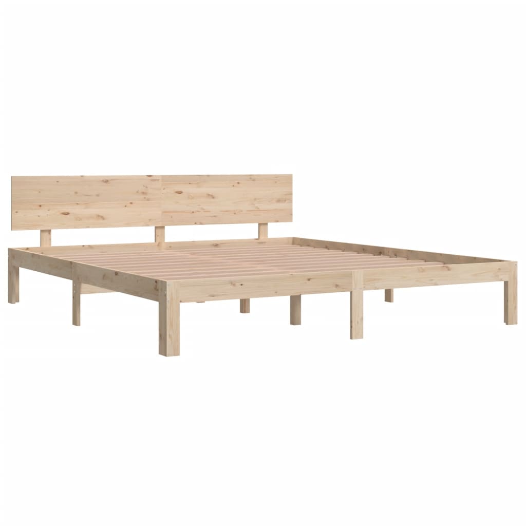 Bedframe massief hout 75x190 cm