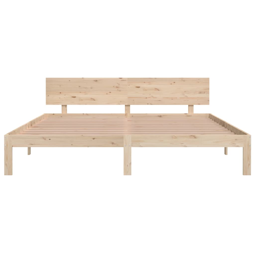 Bedframe massief hout 75x190 cm